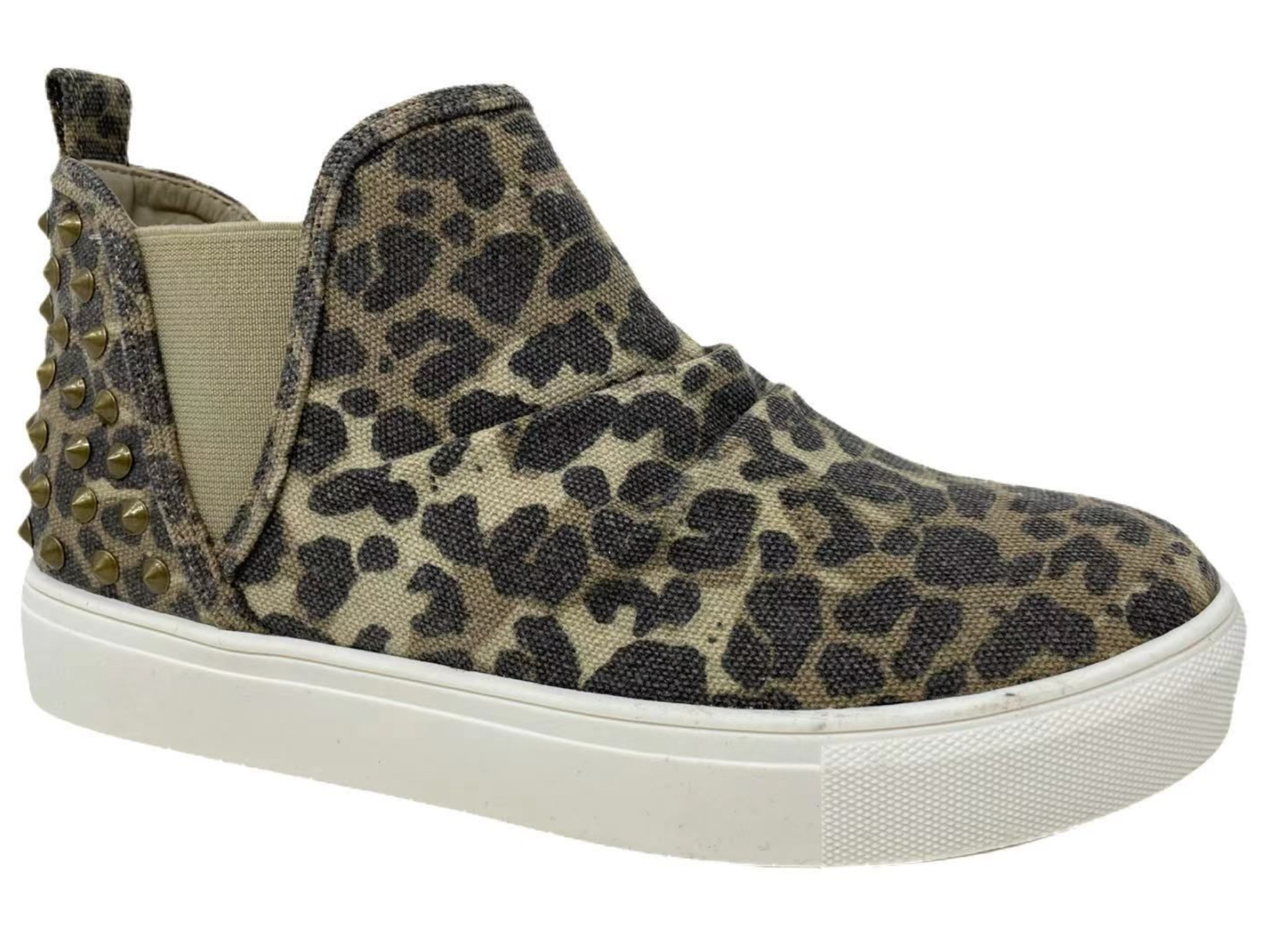 Very G "Zoey" Leopard Studded Slip-on Shoes-Shoes-Sunshine and Wine Boutique