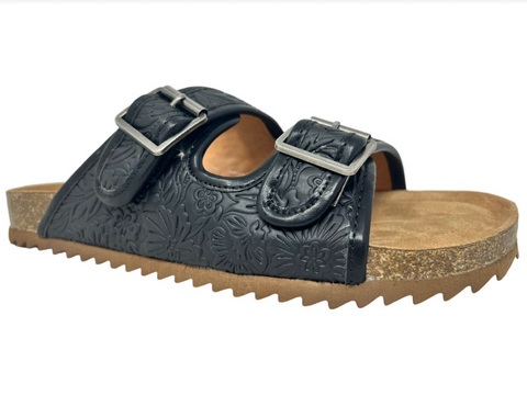 Very G "Berry" Black Sandal-Shoes-Sunshine and Wine Boutique