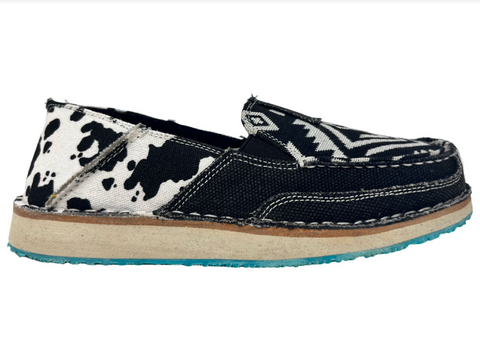 Very G "Jen" Black & White Slip-on-Shoes-Sunshine and Wine Boutique