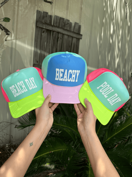 Beachy Multi Trucker Hat (Carolina Blue)