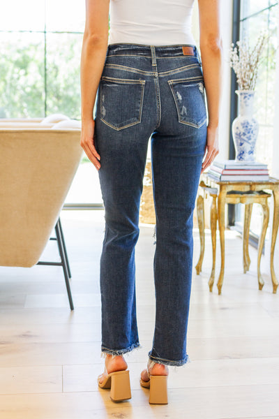 Judy Blue Heavy Destroyed Straight Denim