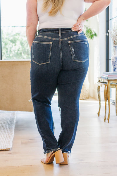 Judy Blue Heavy Destroyed Straight Denim
