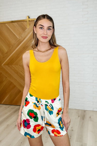 Seamless Reversible Tank in Mustard