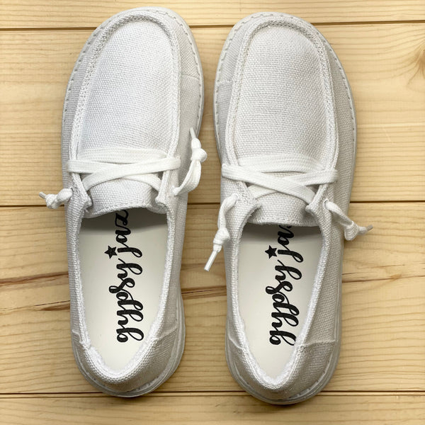 Gypsy Jazz "Match Me" White Slip-on Shoes-Shoes-Sunshine and Wine Boutique