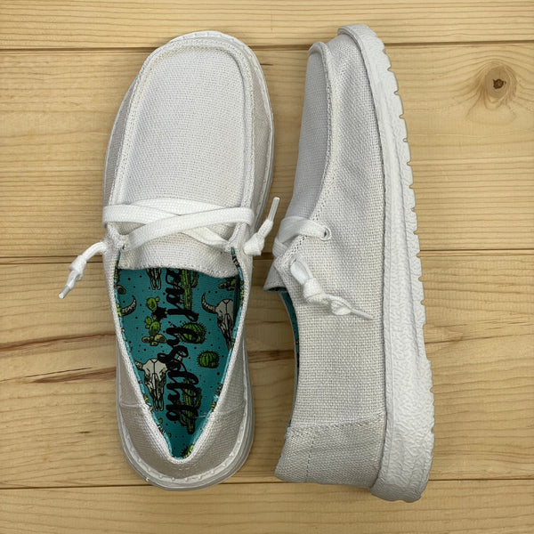 Gypsy Jazz "Holly 5" White Slip-on Shoes-Shoes-Sunshine and Wine Boutique