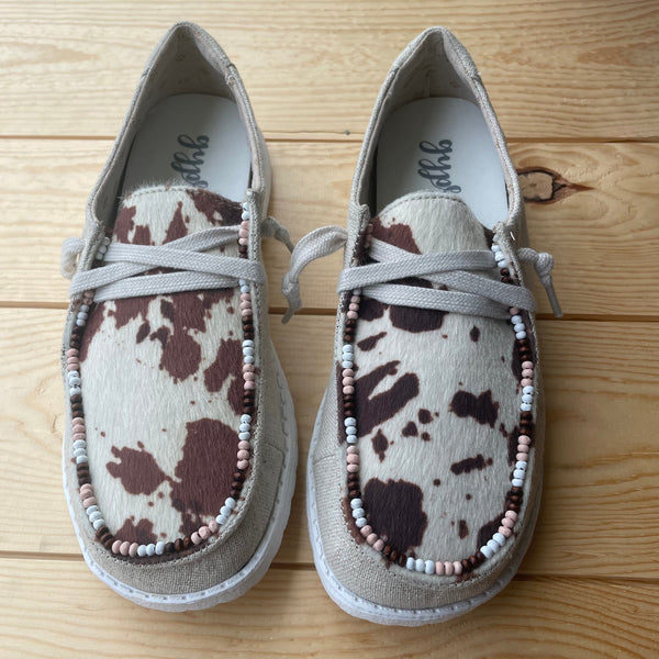 Gypsy Jazz "Clarissa" Natural Cow Slip-on Shoes-Shoes-Sunshine and Wine Boutique