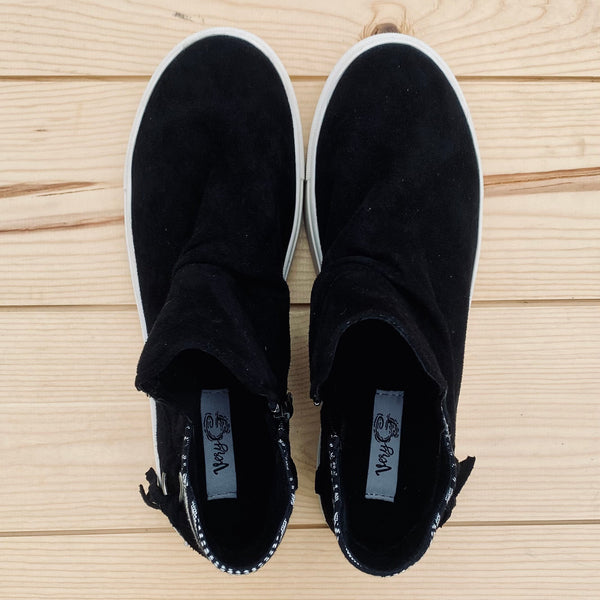 Very G "Whisper" Black Aztec Fringe Slip-on Shoes-Shoes-Sunshine and Wine Boutique
