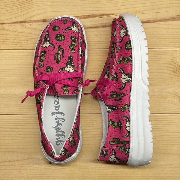 Gypsy Jazz "Elizabeth" Pink Slip-on Shoes-Shoes-Sunshine and Wine Boutique