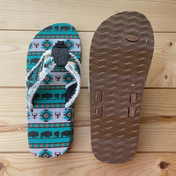 Gypsy Jazz "Tallulah 2" Teal Flip Flop-Shoes-Sunshine and Wine Boutique