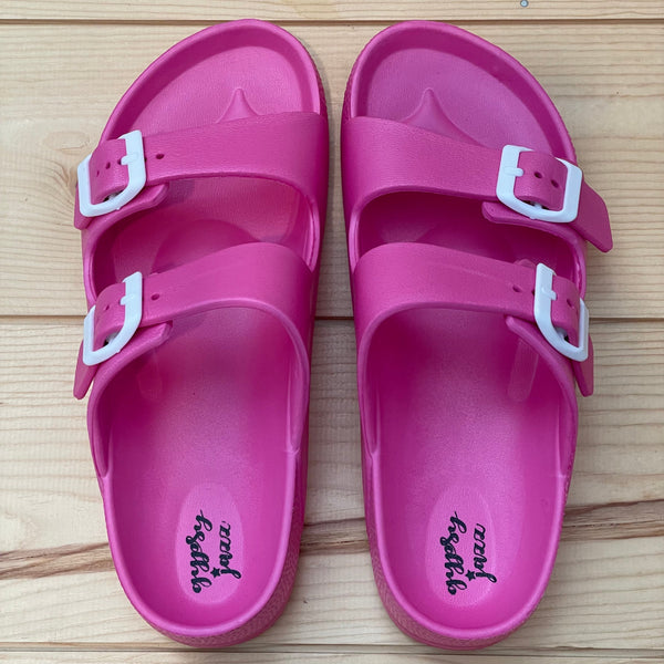 Gypsy Jazz Kid's "Lil Mia" Pink Sandals-Shoes-Sunshine and Wine Boutique