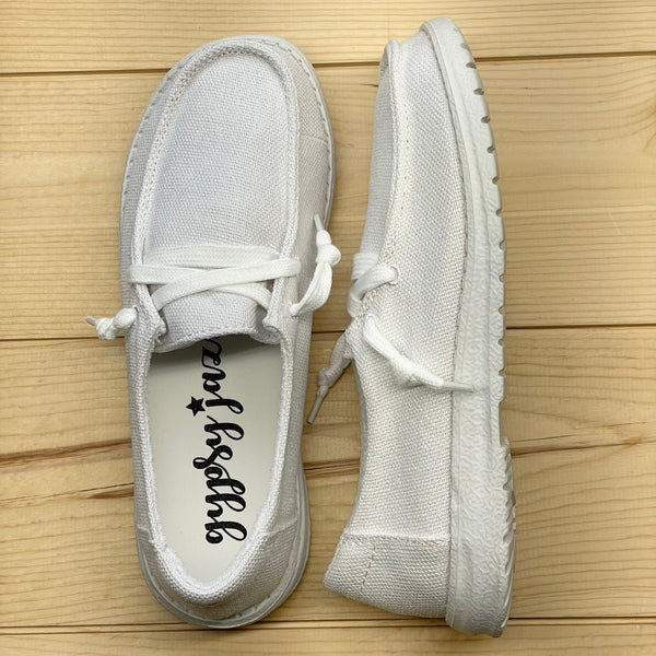 Gypsy Jazz "Match Me" White Slip-on Shoes-Shoes-Sunshine and Wine Boutique
