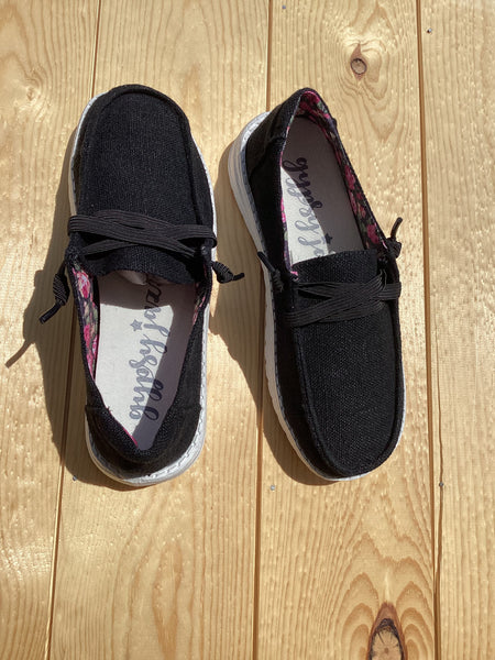 Gypsy Jazz "Holly 6" Black Slip-on Shoes-Shoes-Sunshine and Wine Boutique
