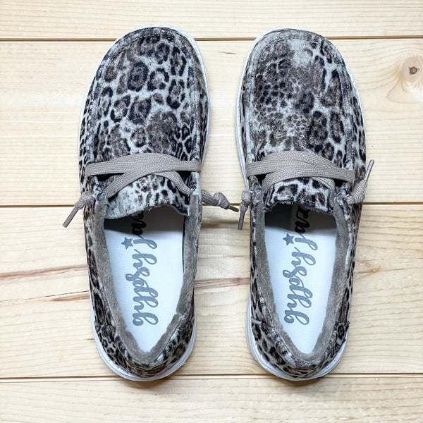 Gypsy Jazz "Bonny" White & Black Slip-on Shoes-Shoes-Sunshine and Wine Boutique