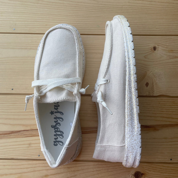 Gypsy Jazz "Flash" Cream Slip-on Shoes-Shoes-Sunshine and Wine Boutique