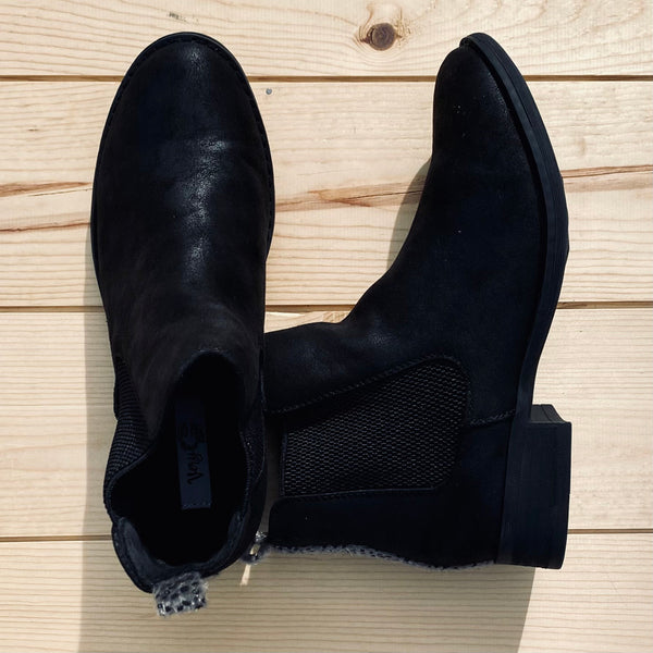 Very G "Blake" Black Bootie with Leopard-Shoes-Sunshine and Wine Boutique