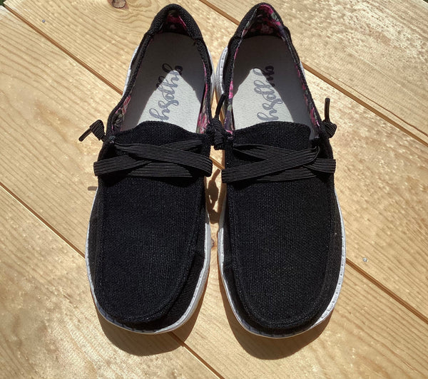 Gypsy Jazz "Holly 6" Black Slip-on Shoes-Shoes-Sunshine and Wine Boutique
