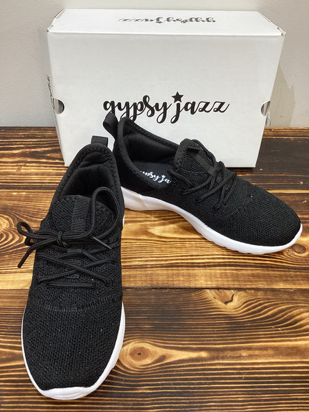 Gypsy Jazz Kid's Black Slip-on Shoes-Shoes-Sunshine and Wine Boutique