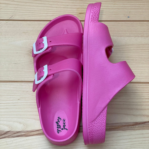 Gypsy Jazz Kid's "Lil Mia" Pink Sandals-Shoes-Sunshine and Wine Boutique