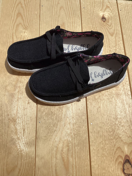 Gypsy Jazz "Holly 6" Black Slip-on Shoes-Shoes-Sunshine and Wine Boutique