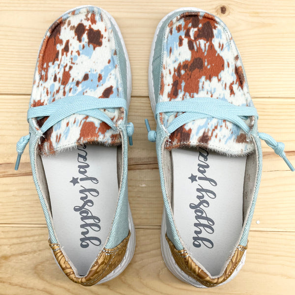 Gypsy Jazz "Mooma Tooled" Turquoise Slip-on Shoes-Shoes-Sunshine and Wine Boutique