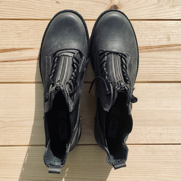 Very G "Old Times" Gray Combat Boot-Shoes-Sunshine and Wine Boutique