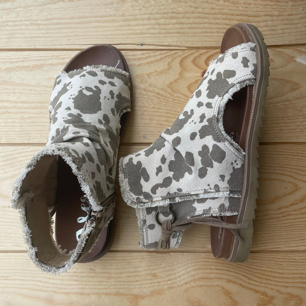 Very G "Libra" Brown Cow Sandal-Shoes-Sunshine and Wine Boutique