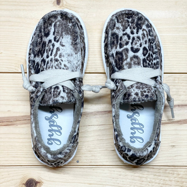 Gypsy Jazz Kid's "Lil Bonny" White & Black Slip-on Shoes-Shoes-Sunshine and Wine Boutique