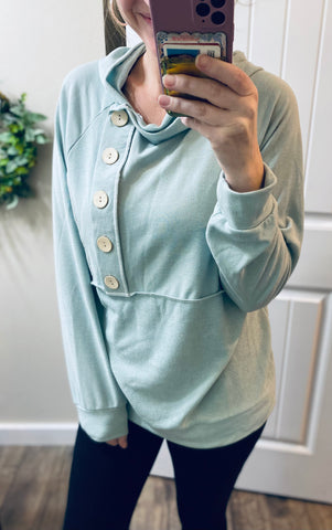Side Button Hoodie