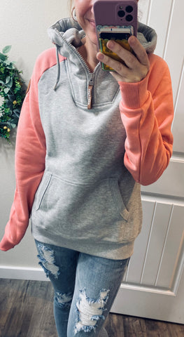 Preorder Wanakome Guava 1/4 Zip Hoodie