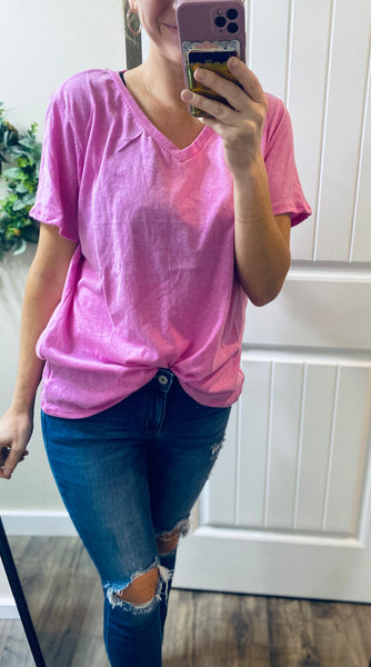 Heather Mauve Short Sleeve Tee