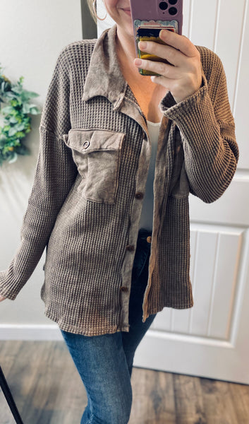Vintage Wash Button Up