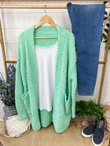 Fuzzy Spring Cardigans