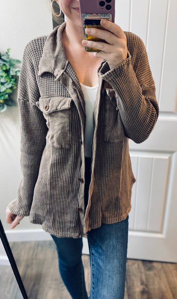 Vintage Wash Button Up