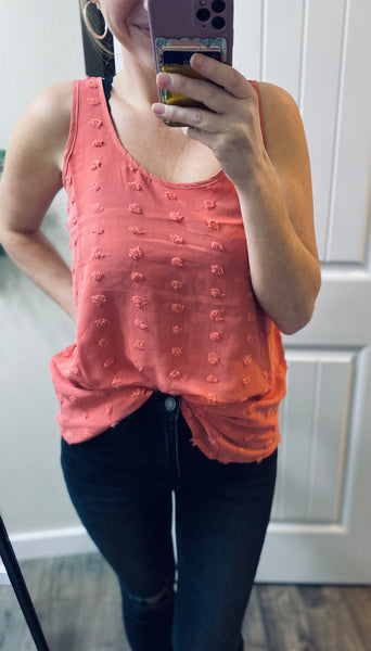 Swiss Dot Sleeveless Top