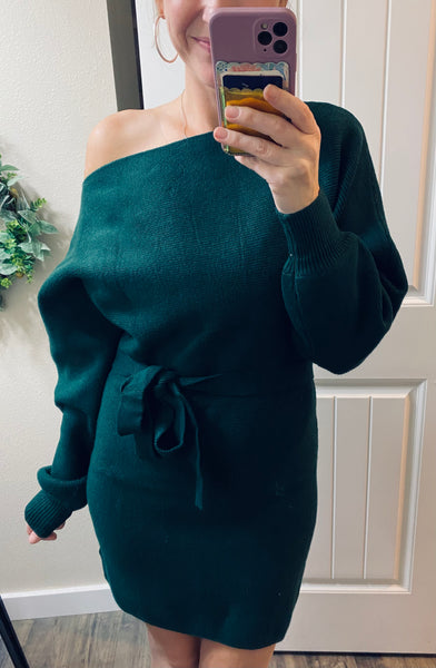 Hunter Boatneck Sweater Dress