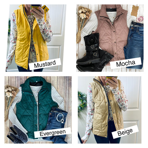SALE! Soft Quilted Vest