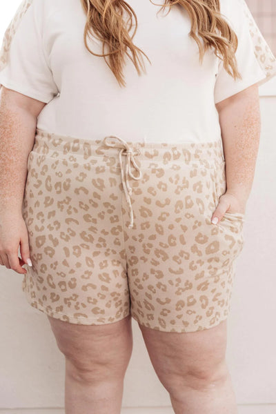Wild Spots Shorts in Taupe
