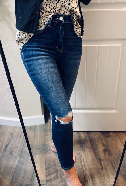 Distressed Knee Denim