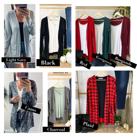 Ribbed Cardigans