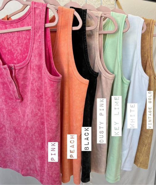 sale! Mineral Wash Button Tank