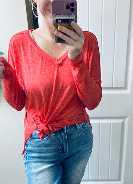 Dropped Shoulder Long Sleeve