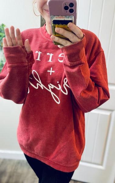Corded Merry & Bright Pullover