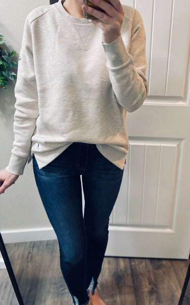Preorder Heathered Oatmeal Crewneck Wanakome