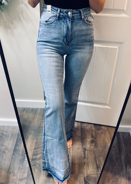 Judy Blue Tummy Control Release Hem Flares