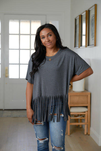Fringe Hem Top