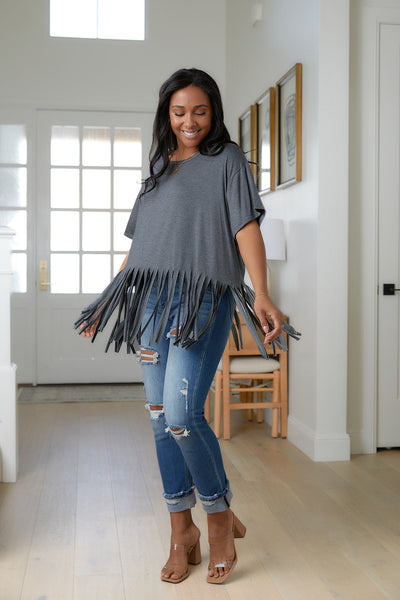 Fringe Hem Top