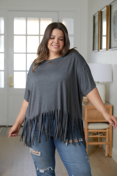 Fringe Hem Top