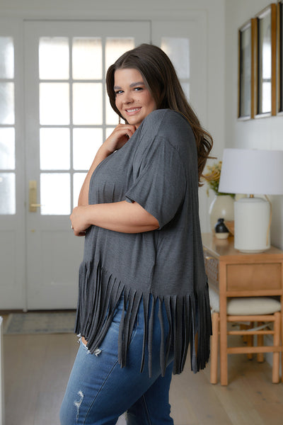 Fringe Hem Top