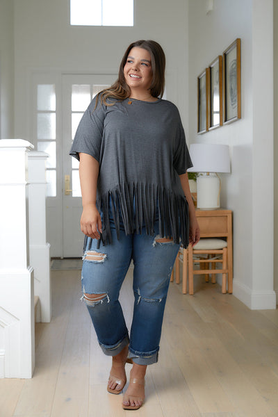 Fringe Hem Top