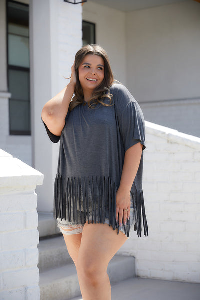 Fringe Hem Top